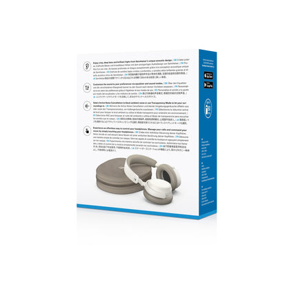 Sennheiser Accentum Wireless Over-Ear-Kopfhörer Weiss Verpackung Rückseite mit Produktdaten