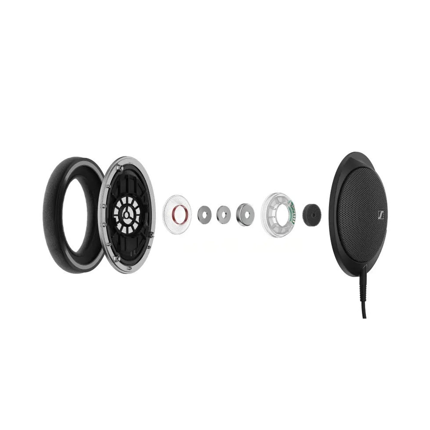 Sennheiser HD 550 Over-Ear-Kopfhörer Schrägansicht dramatisch beleuchtet hängend
