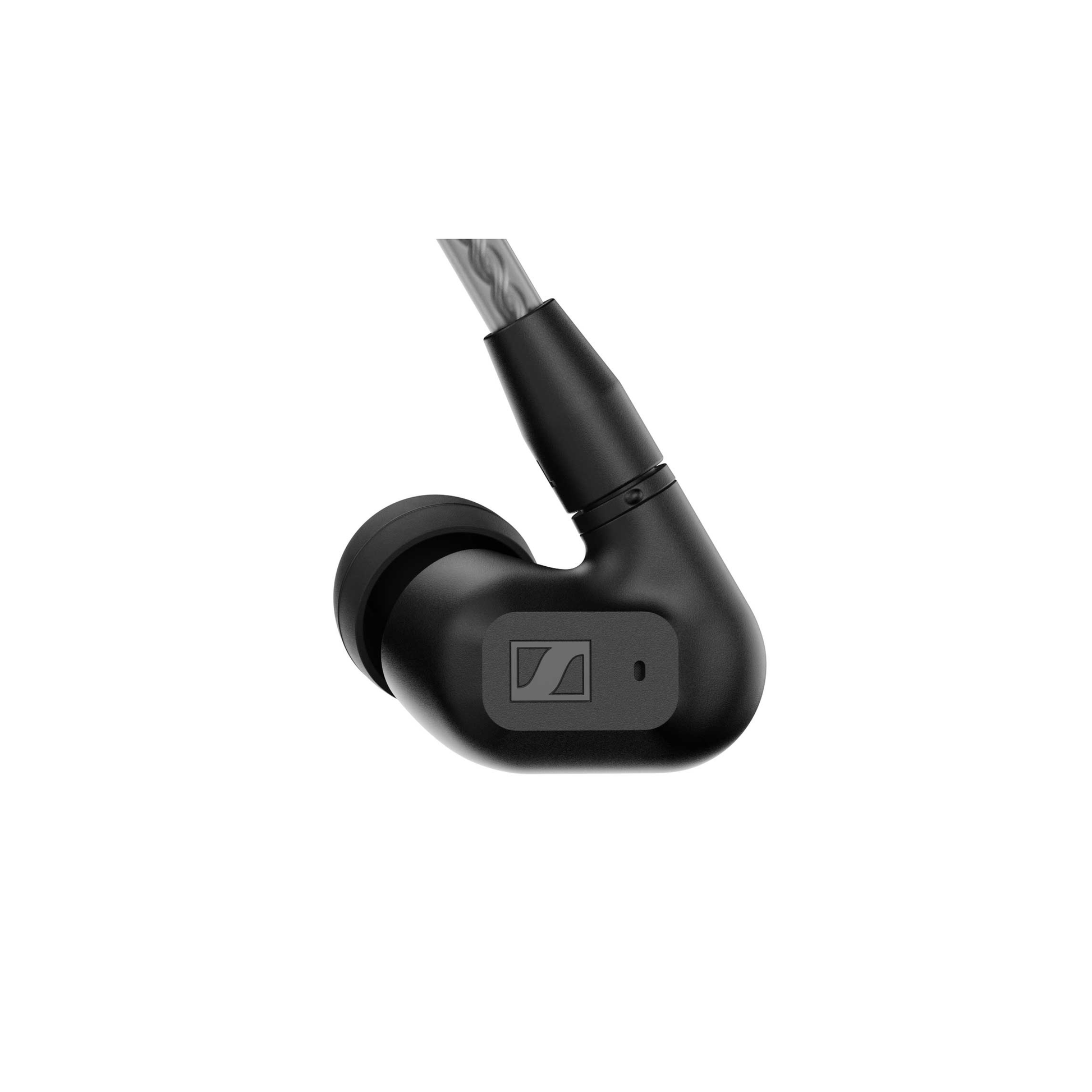 Sennheiser IE 200 In-Ear-Kopfhörer Detailansicht Ohrhörer mit Kabelführung