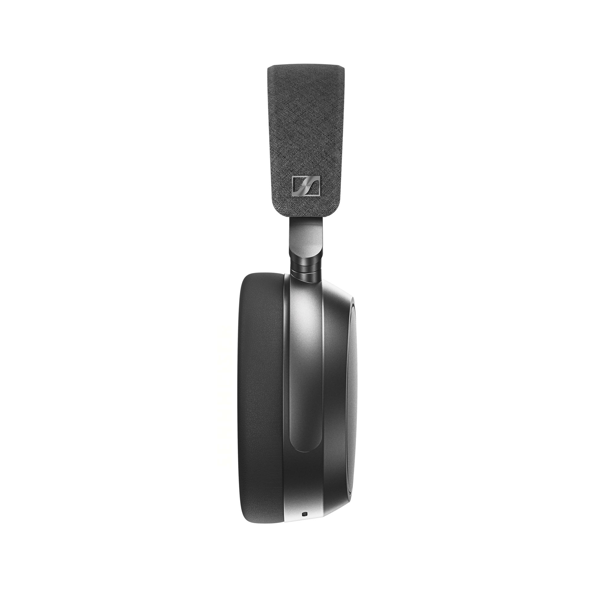 Sennheiser Momentum 4 Wireless Over-Ear-Kopfhörer Graphit Seitenansicht Ohrmuschel eingeklappt