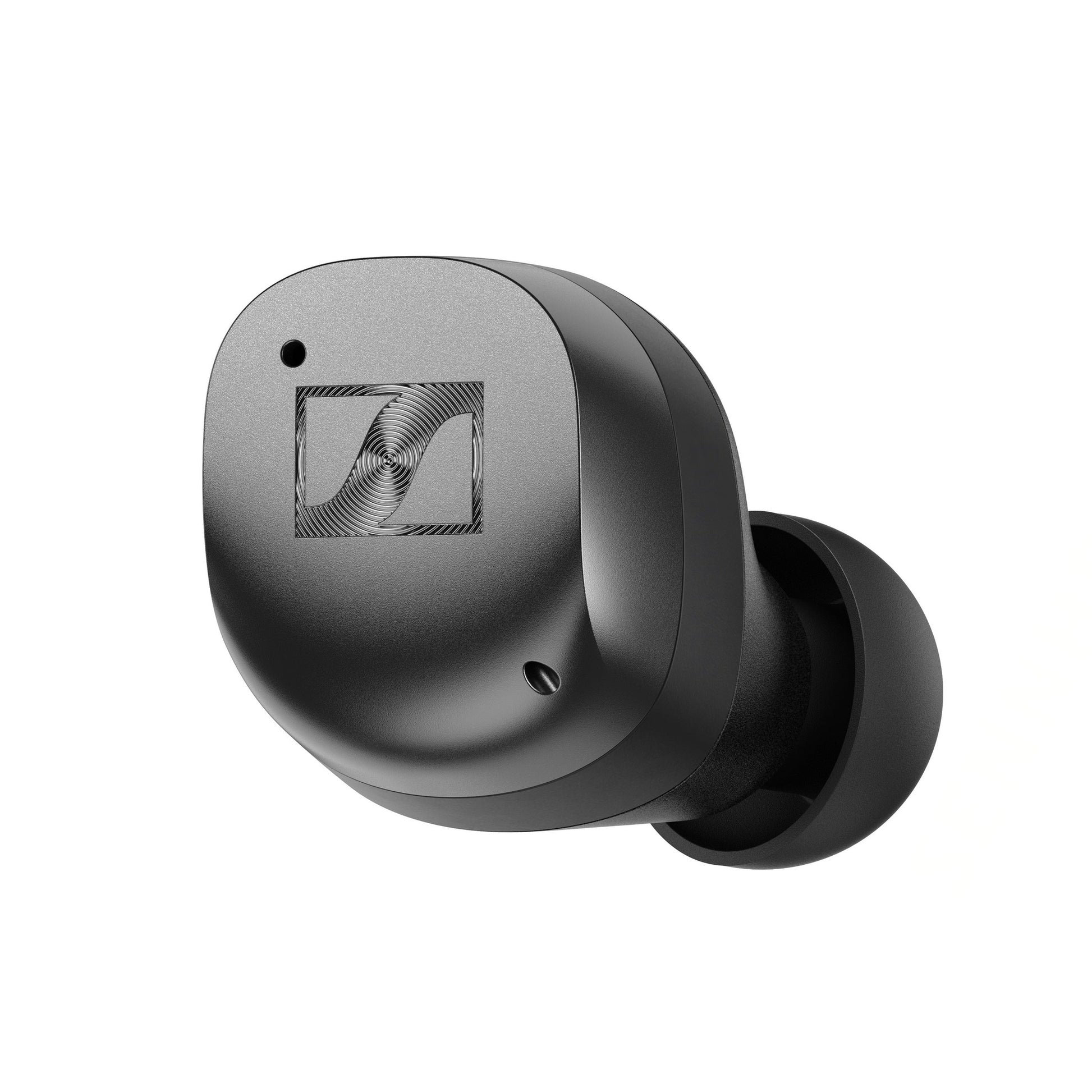 Sennheiser Momentum True Wireless 4 In-Ear-Kopfhörer Schwarz-Graphit Detailansicht Ohrhörer Nahaufnahme