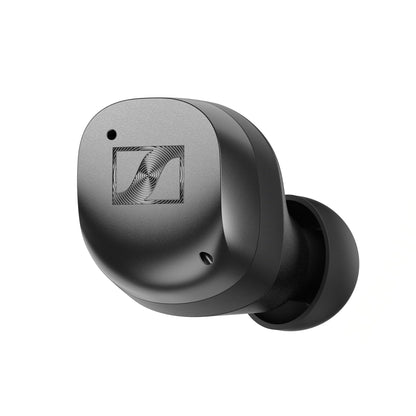 Sennheiser Momentum True Wireless 4 In-Ear-Kopfhörer Schwarz-Graphit Detailansicht Ohrhörer Nahaufnahme