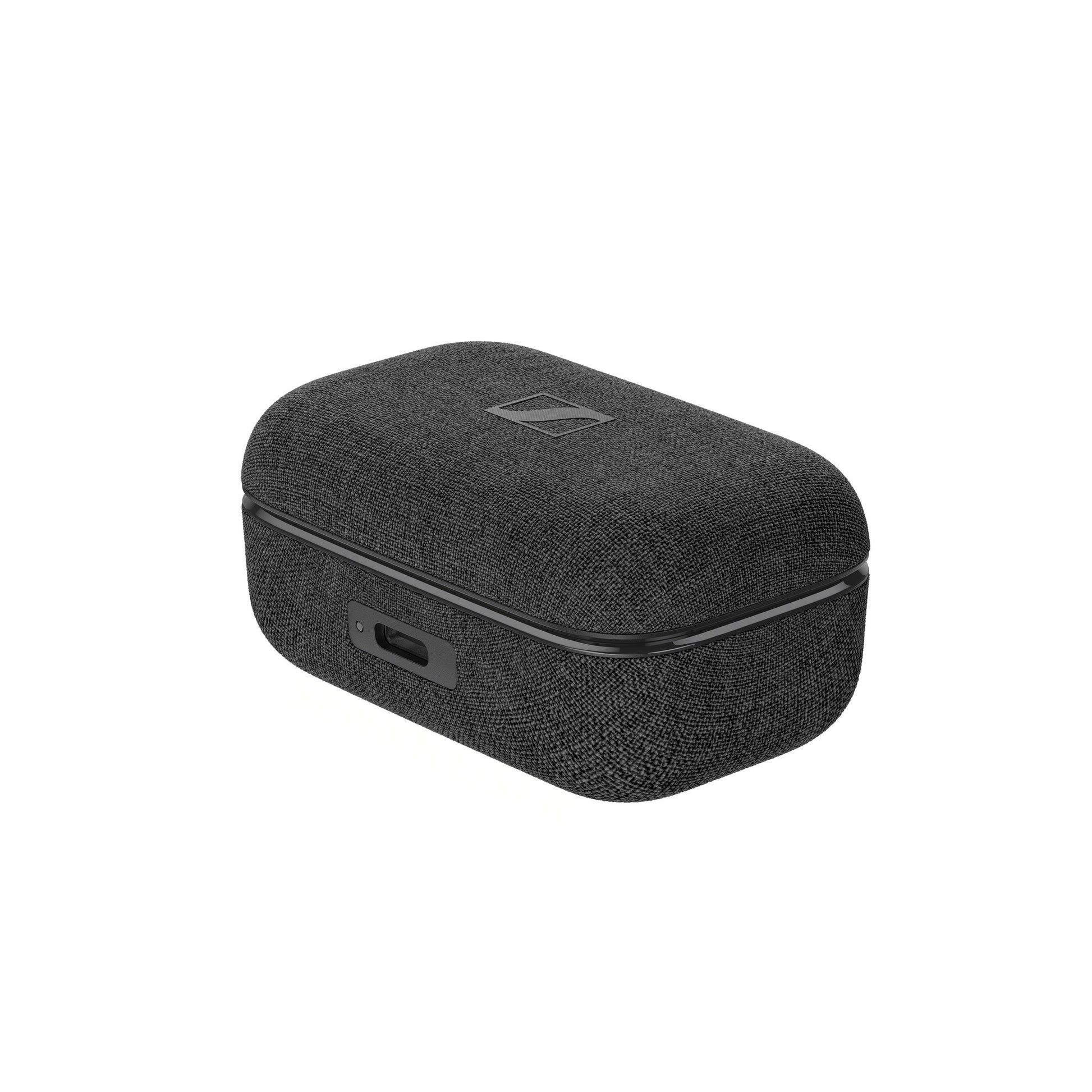 Sennheiser Momentum True Wireless 4 In-Ear-Kopfhörer Schwarz-Graphit Detailansicht Ohrhörer Nahaufnahme Rückseite