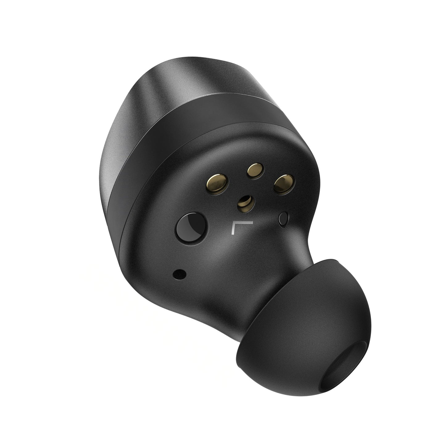 Sennheiser Momentum True Wireless 4 In-Ear-Kopfhörer Schwarz-Graphit Detailansicht Ladekontakte