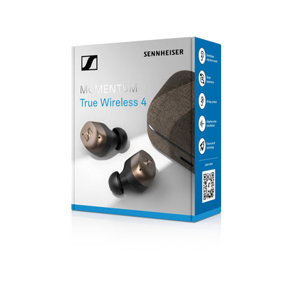 Sennheiser Momentum True Wireless 4 In-Ear-Kopfhörer Schwarz-Kupfer Verpackung