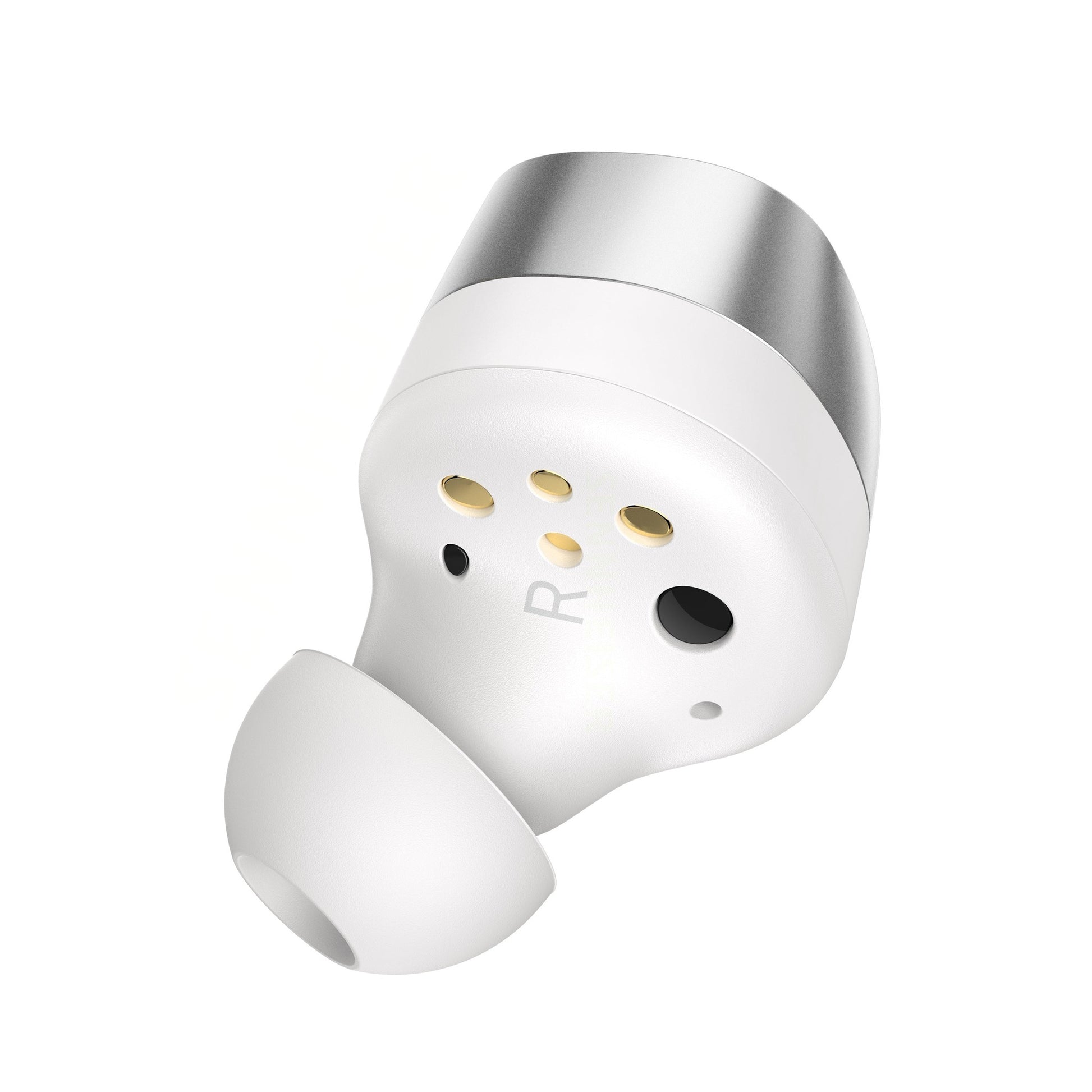 Sennheiser Momentum True Wireless 4 In-Ear-Kopfhörer Weiss-Silber Detailansicht rechter Ohrhörer