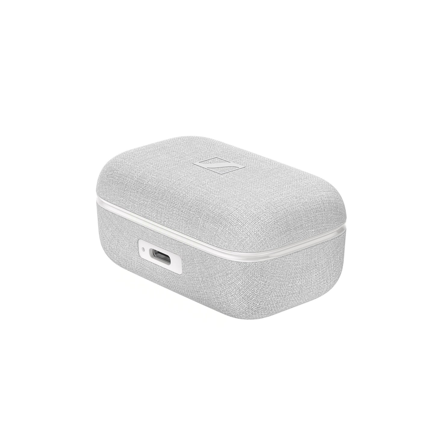 Sennheiser Momentum True Wireless 4 In-Ear-Kopfhörer Weiss-Silber Detailansicht Ohrhörer Nahaufnahme Rückseite