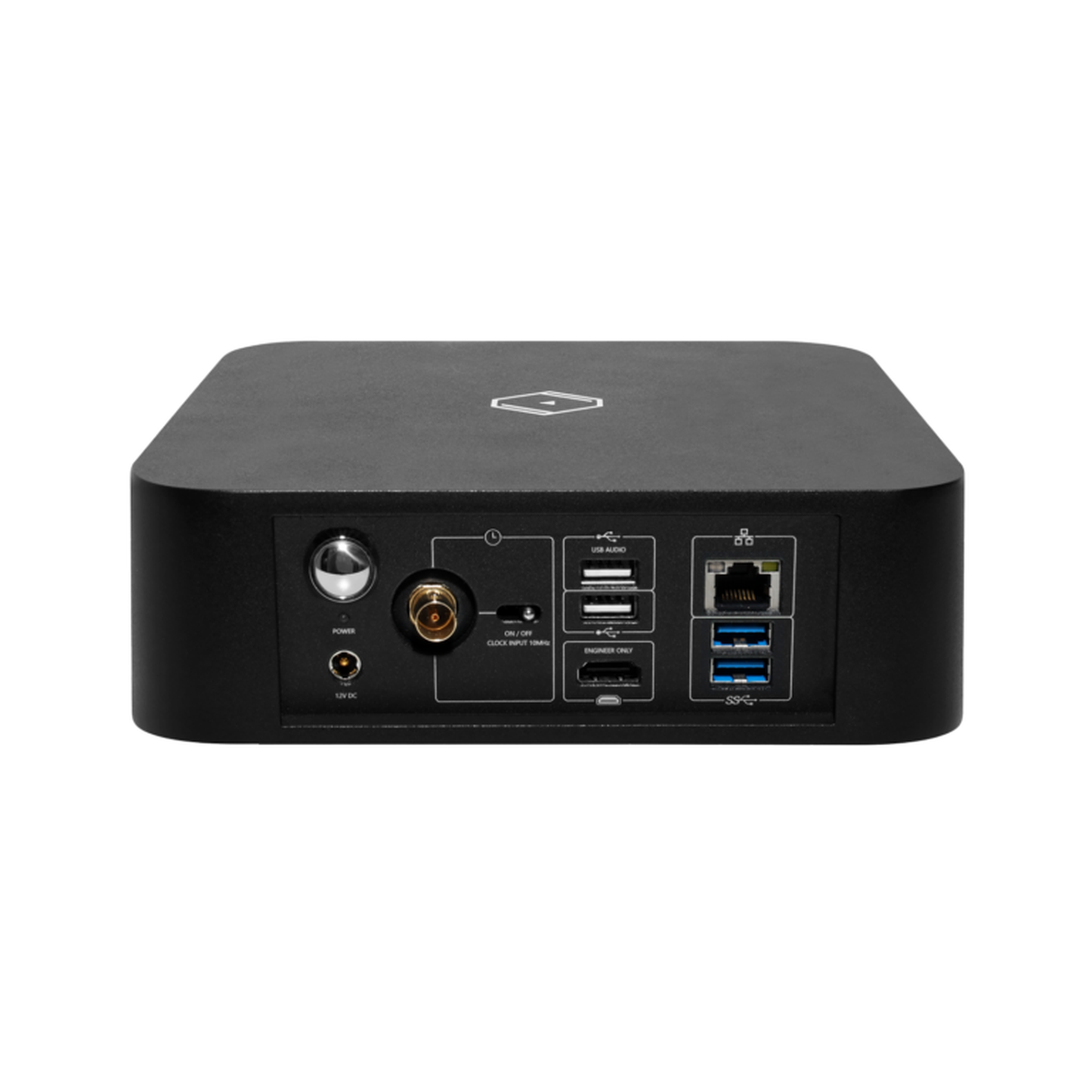 Silent Angel Rhein Z1C Musikserver Rückansicht mit LAN, USB-Audio, USB 3.0 und Clock-Eingang