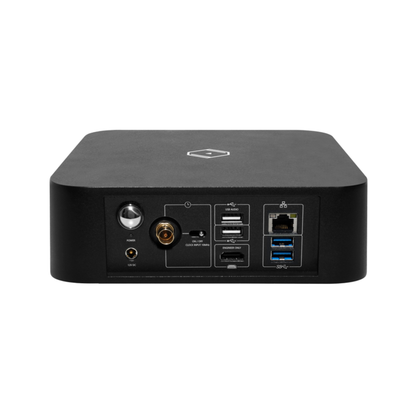 Silent Angel Rhein Z1C Musikserver Rückansicht mit LAN, USB-Audio, USB 3.0 und Clock-Eingang
