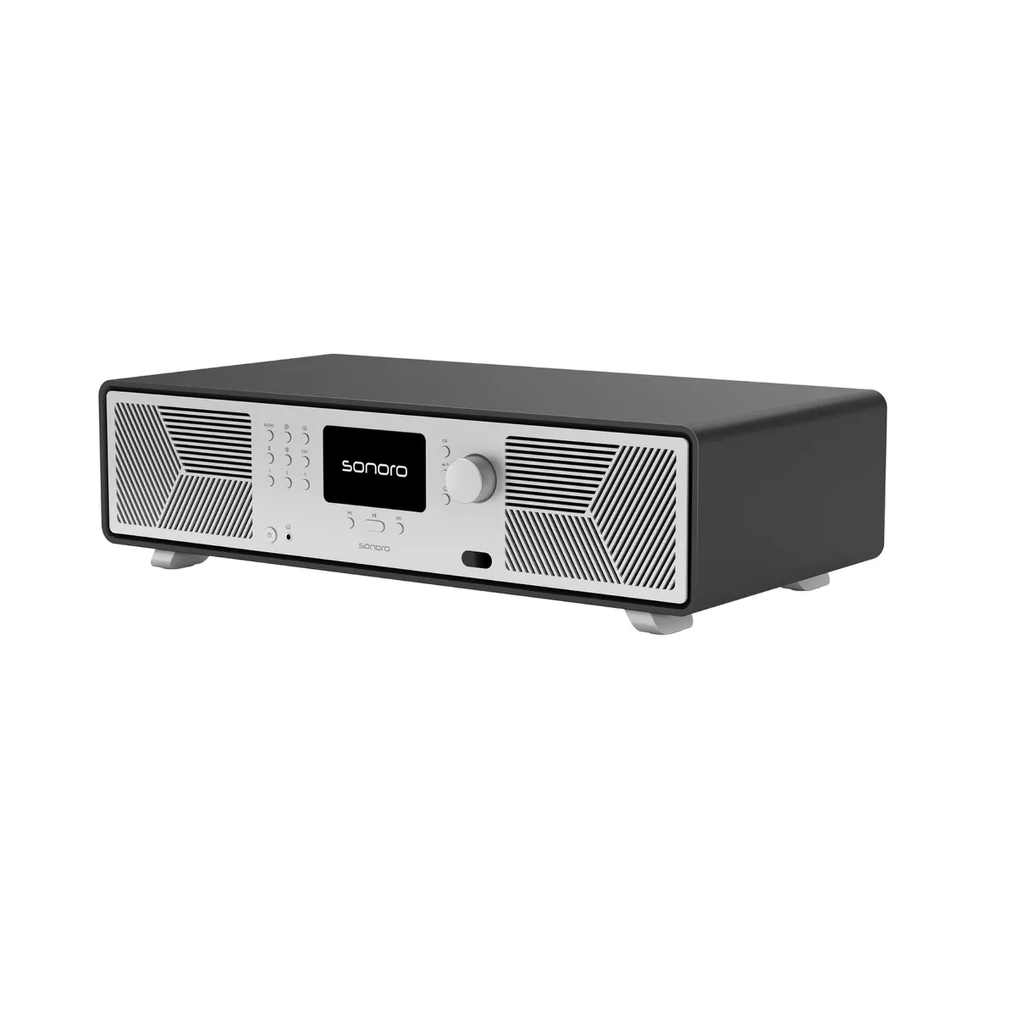Sonoro Avaton All-in-One Schrägansicht von rechts, Graphit matt