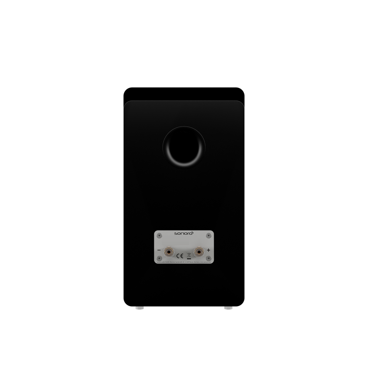 Sonoro Orchestra Gen.2 Regallautsprecher des HiFi-Sets Maestro + Orchestra Gen.2 in Schwarz matt, Rückansicht