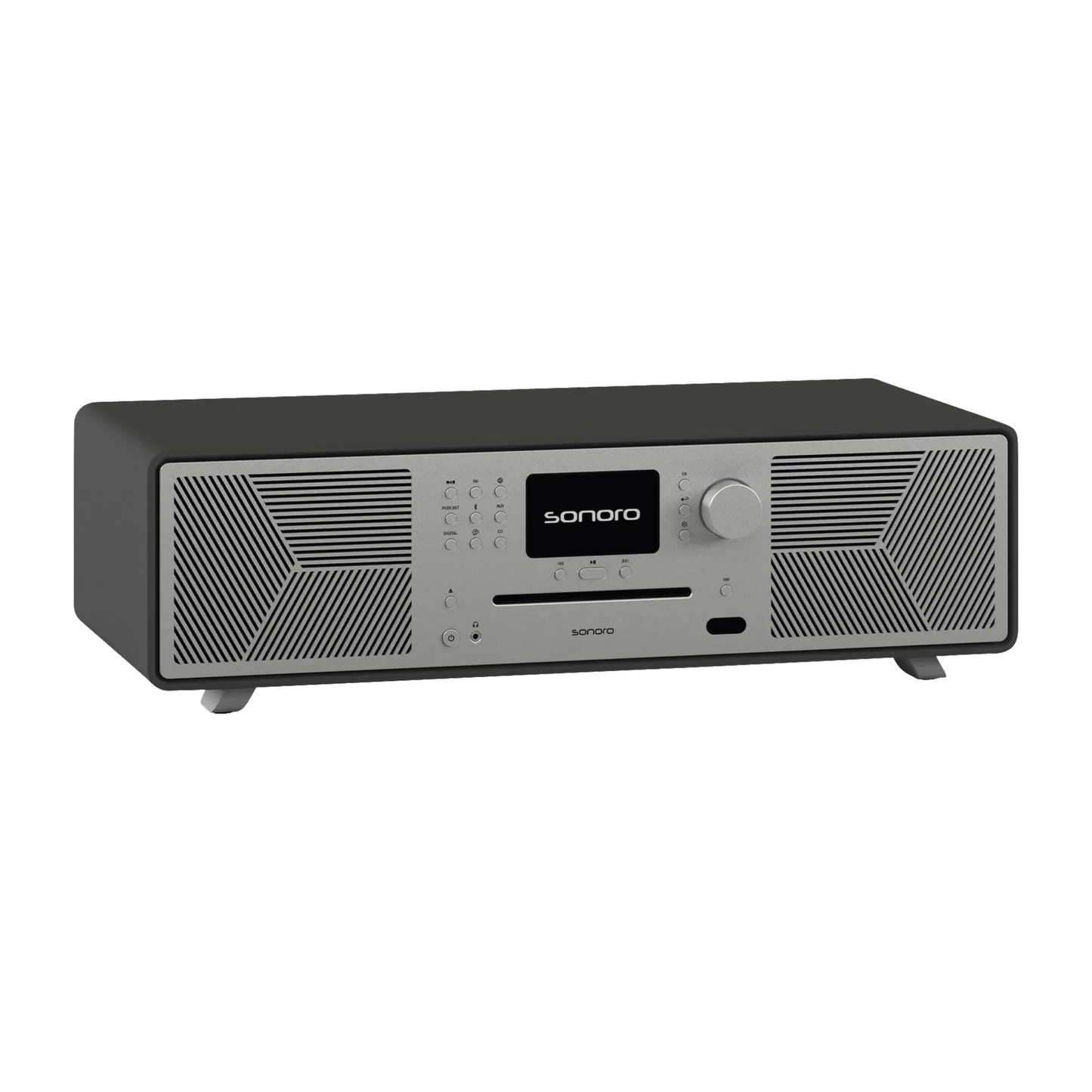 Sonoro Meisterstück Gen.2 All-in-One Schrägansicht von links, Graphit matt