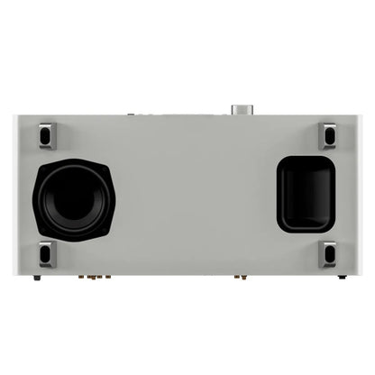 Sonoro Meisterstück Gen.2 All-in-One Detailansicht Unterseite mit Subwoofer, Sandstein matt