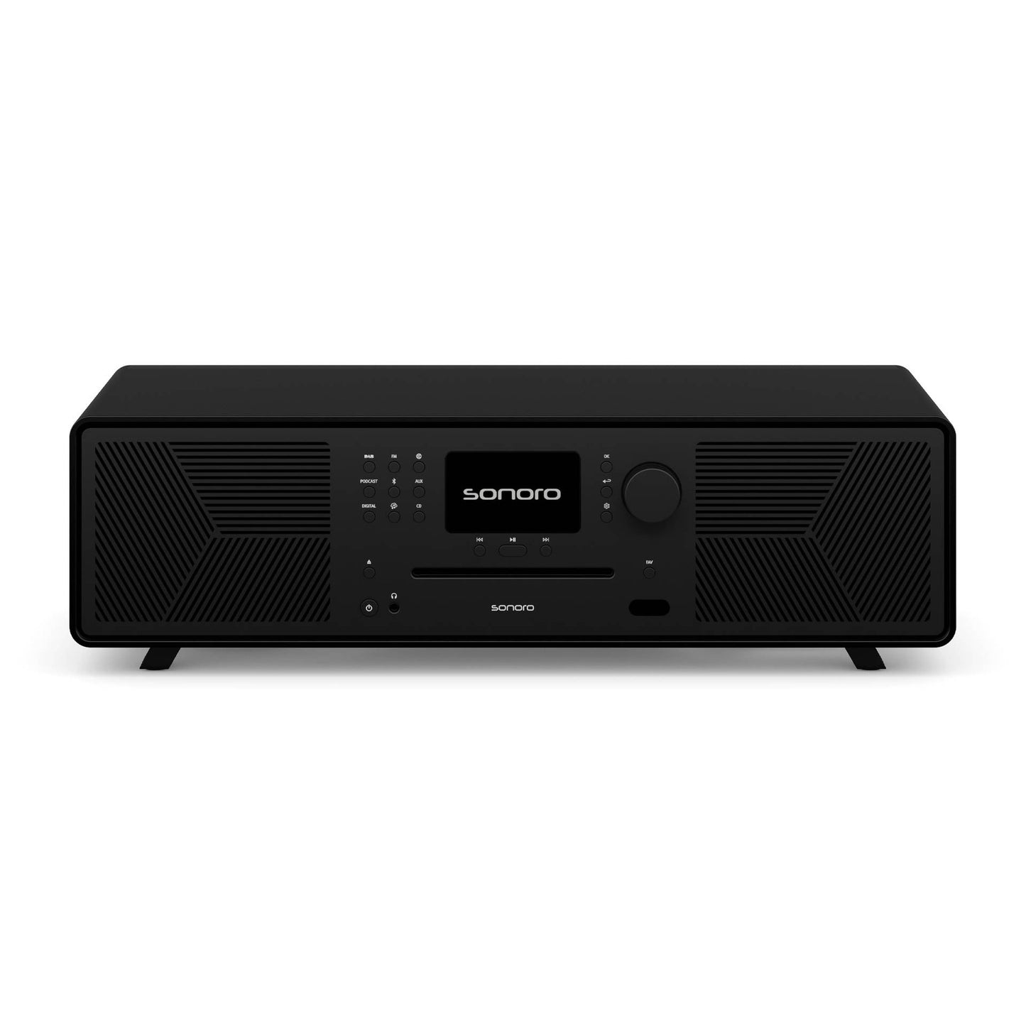 Sonoro Meisterstück Gen.2 All-in-One Frontansicht, Schwarz matt