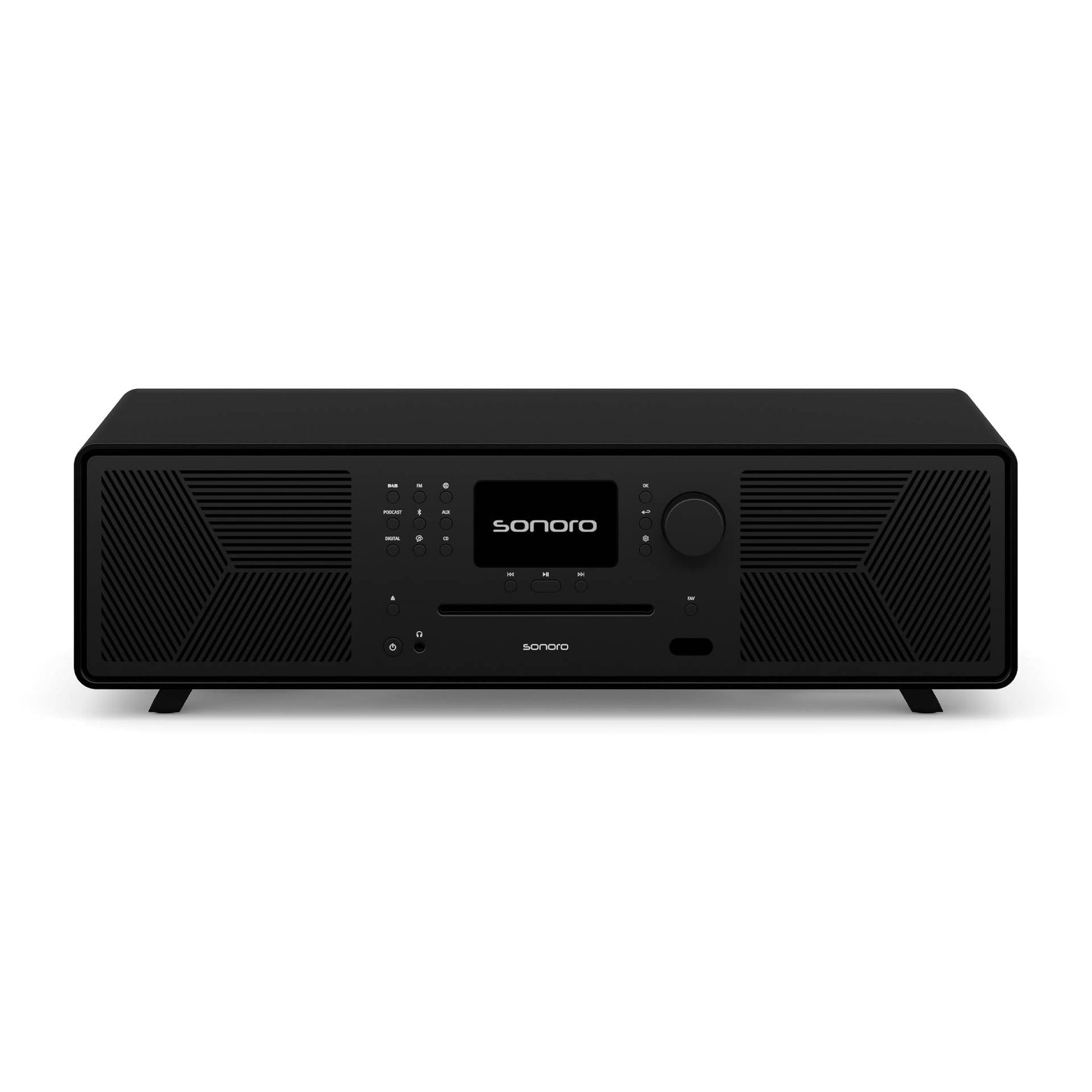 Sonoro Meisterstück Gen.2 All-in-One Frontansicht, Schwarz matt