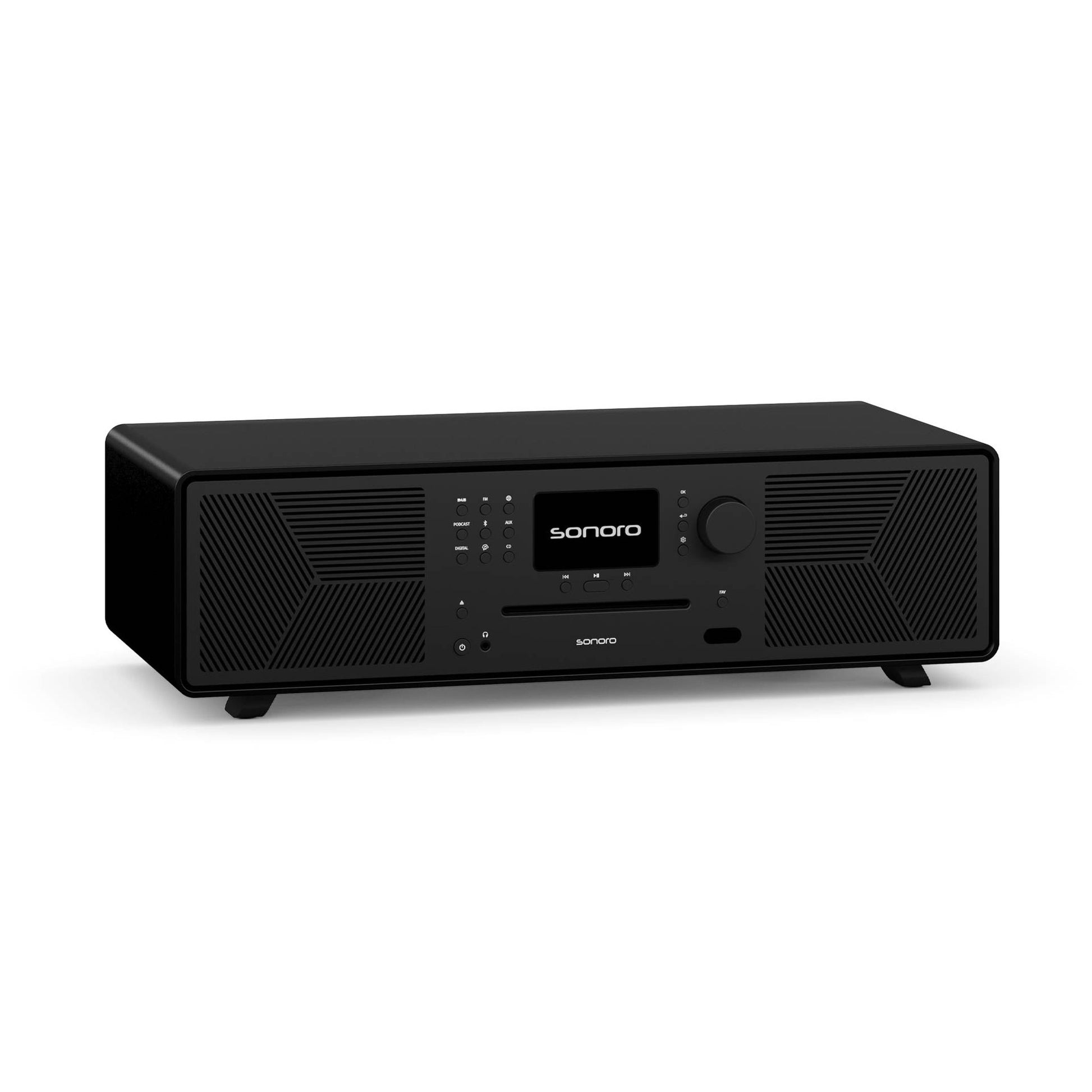 Sonoro Meisterstück Gen.2 All-in-One Schrägansicht von links, Schwarz matt