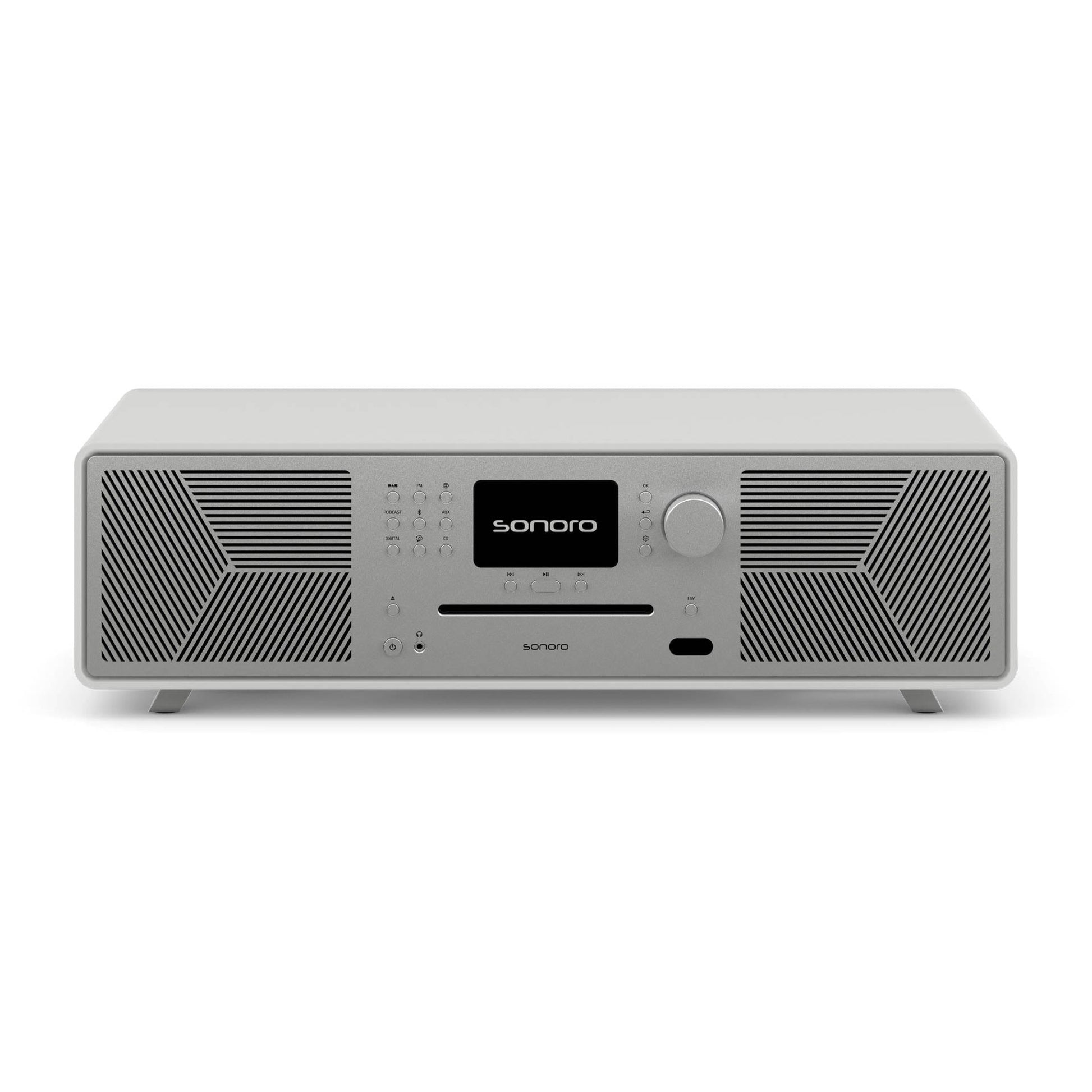 Sonoro Meisterstück Gen.2 All-in-One Frontansicht, Weiss matt