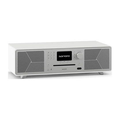 Sonoro Meisterstück Gen.2 All-in-One Schrägansicht von links, Weiss matt