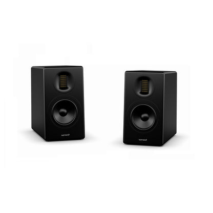 Sonoro Orchestra Gen.2 Regallautsprecher Stereopaar ohne Frontbespannung, Schwarz matt