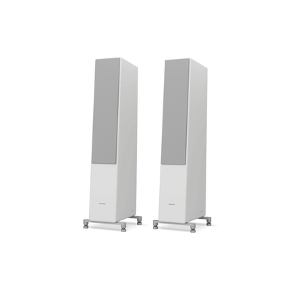 Sonoro Orchestra Shaped Signature Standlautsprecher Stereopaar mit Frontabdeckung, Weiss matt