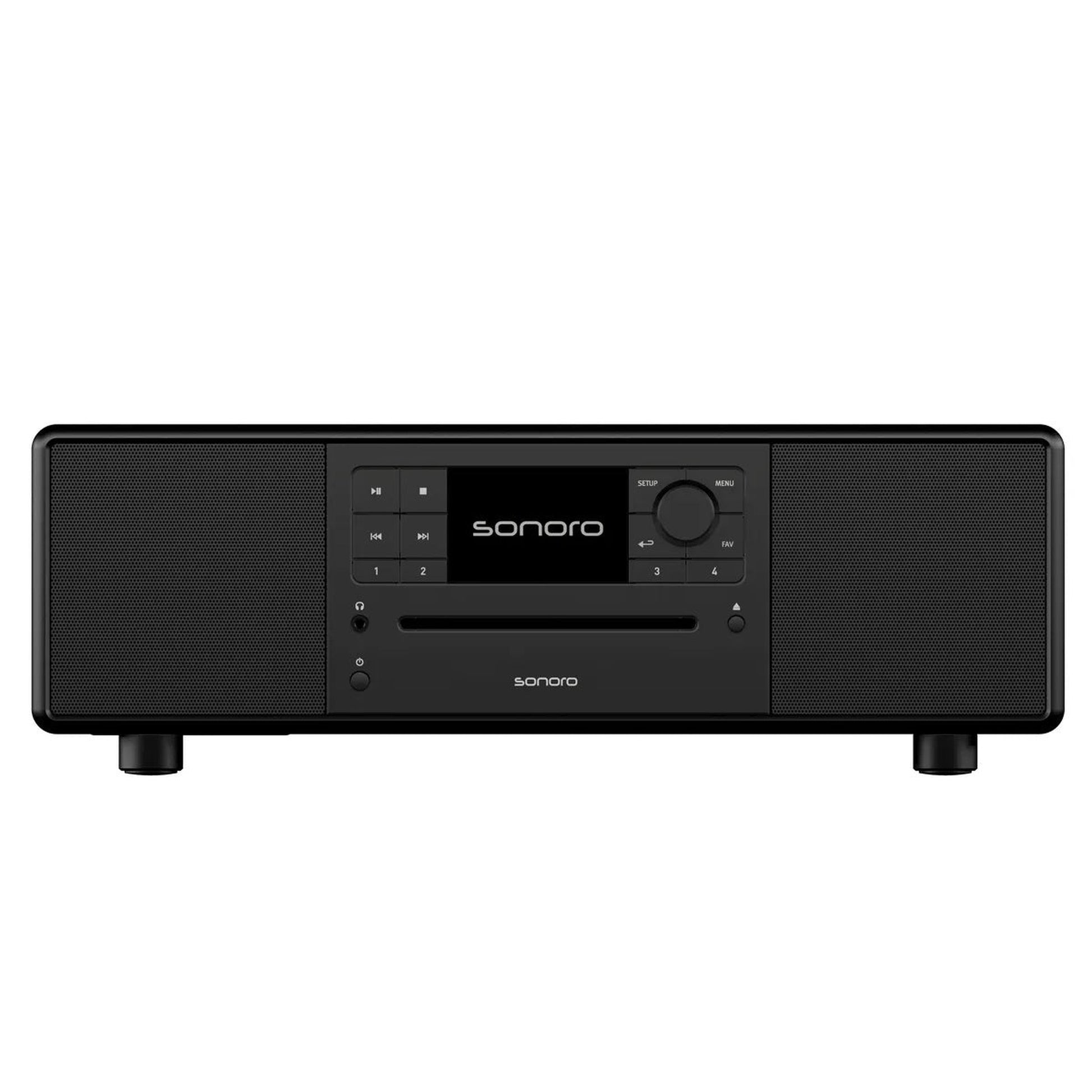 Sonoro Prestige All-in-One Frontansicht, Schwarz matt