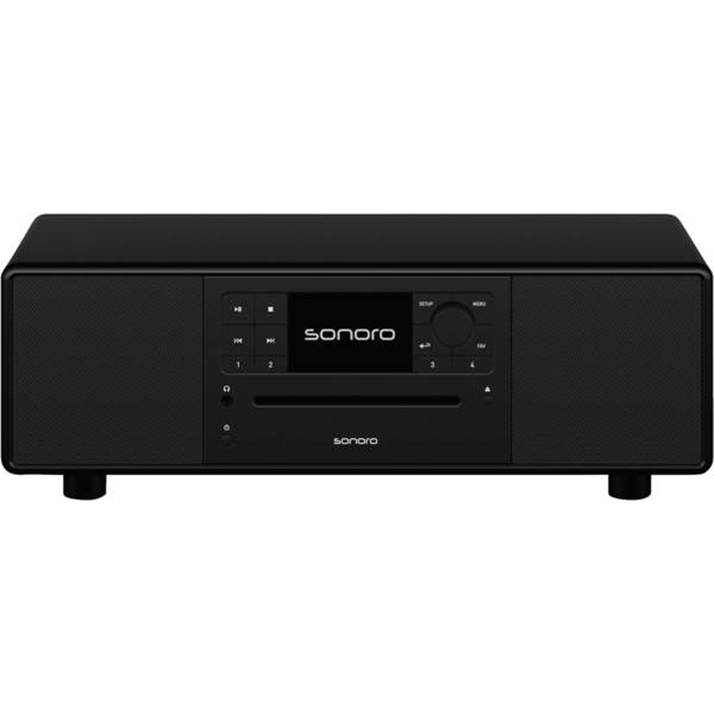 Sonoro Prestige All-in-One Schrägansicht, Schwarz matt