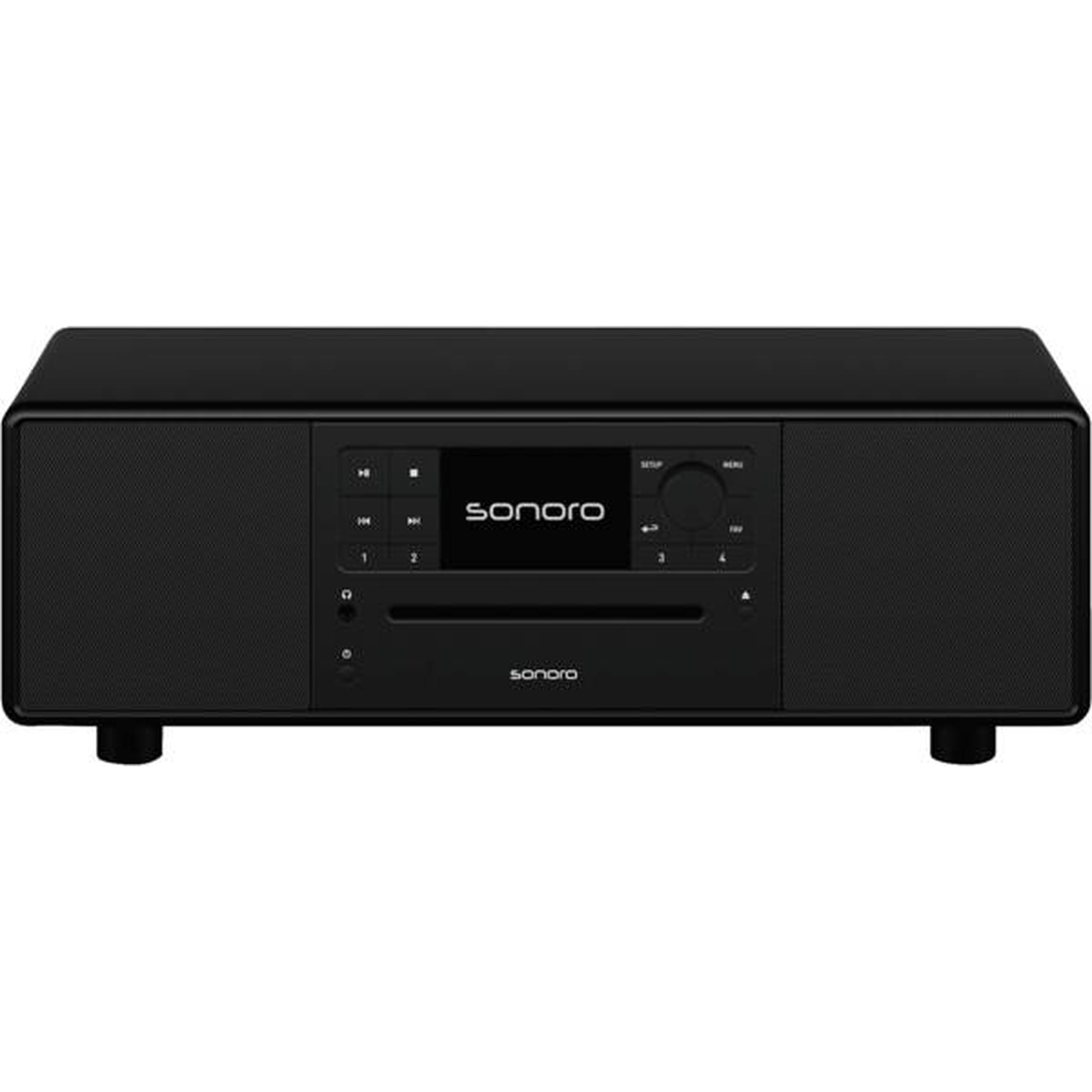 Sonoro Prestige All-in-One Schrägansicht, Schwarz matt