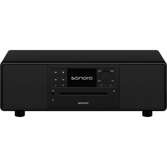 Sonoro Prestige All-in-One Schrägansicht, Schwarz matt