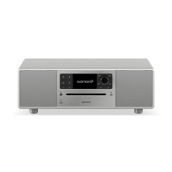 Sonoro Prestige All-in-One Frontansicht, Silber hochglänzend