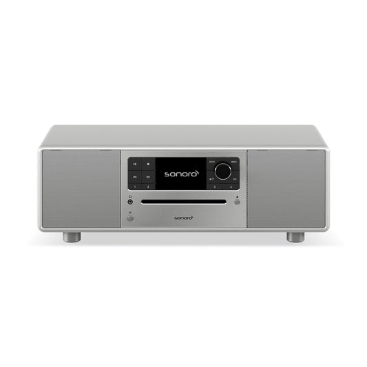 Sonoro Prestige All-in-One Frontansicht, Silber hochglänzend