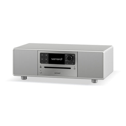 Sonoro Prestige All-in-One Schrägansicht von rechts, Silber hochglänzend