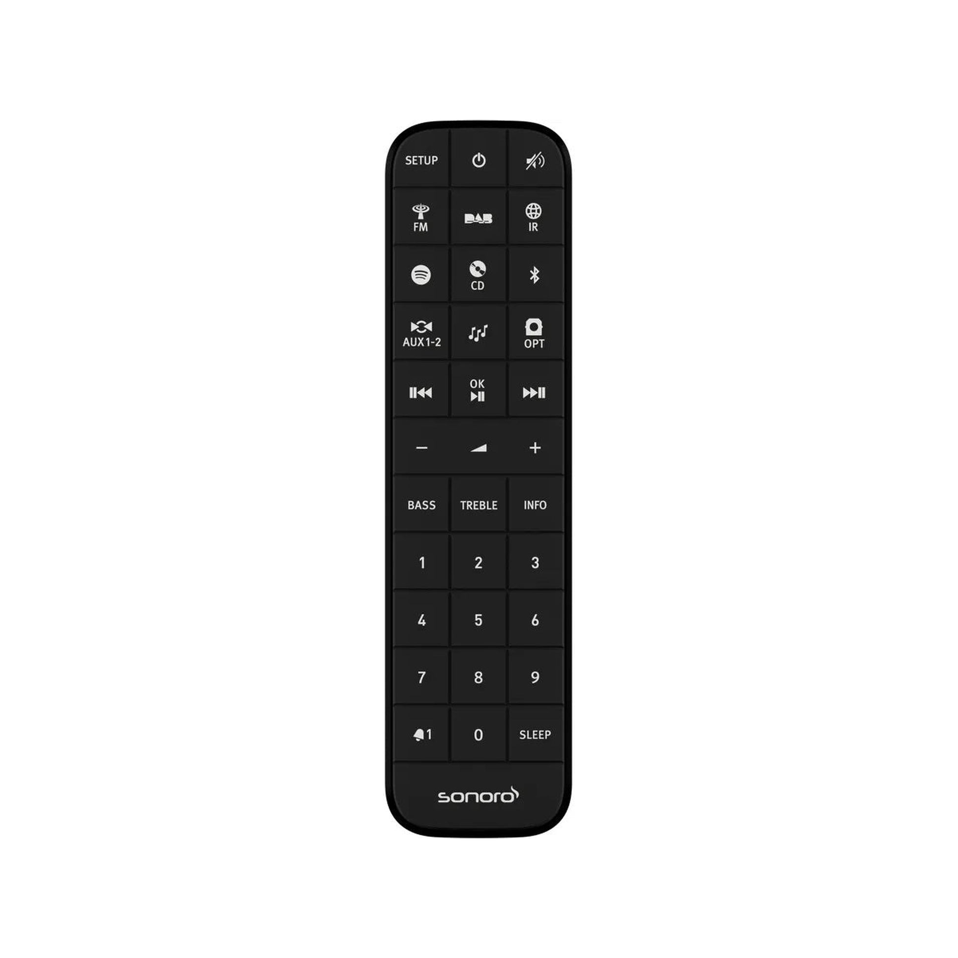 Sonoro Prestige All-in-One Fernbedienung, Walnuss