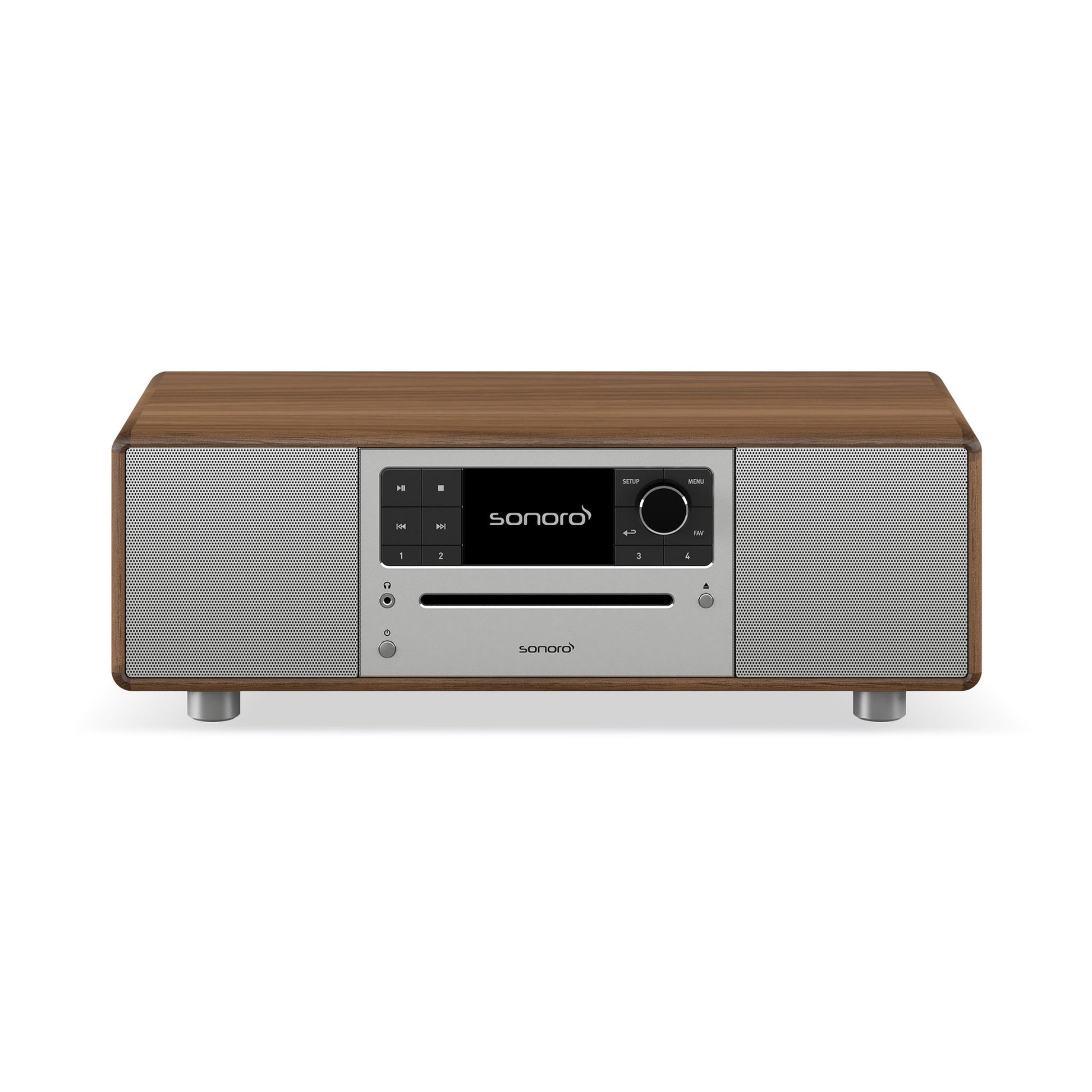 Sonoro Prestige All-in-One Frontansicht, Walnuss