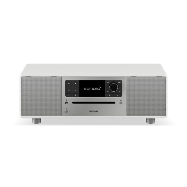 Sonoro Prestige All-in-One Frontansicht, Weiss hochglänzend