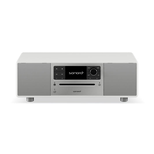 Sonoro Prestige All-in-One Frontansicht, Weiss hochglänzend