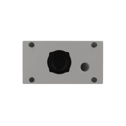 Sonoro Primus Musiksystem Detailansicht Unterseite mit Subwoofer, Chalk Grey