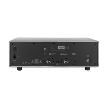Sonoro Primus Musiksystem Rückansicht mit Anschlüssen, Chalk Grey