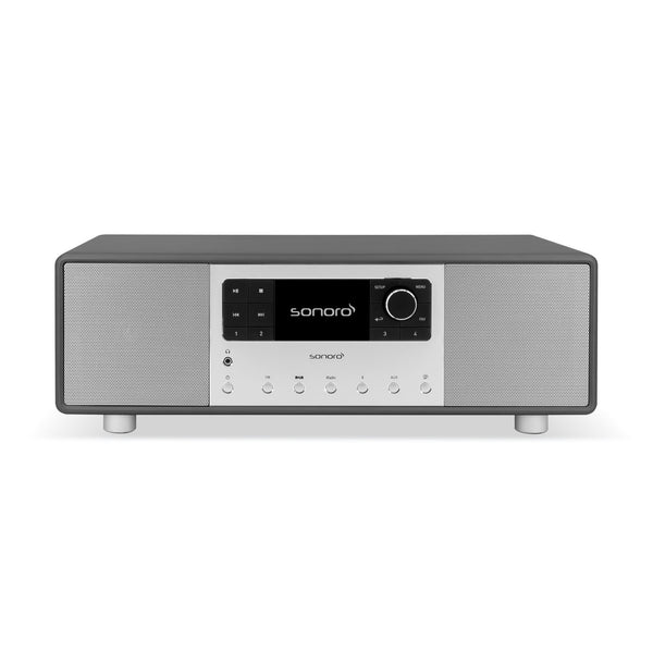 Sonoro Primus Musiksystem Frontansicht, Graphit matt