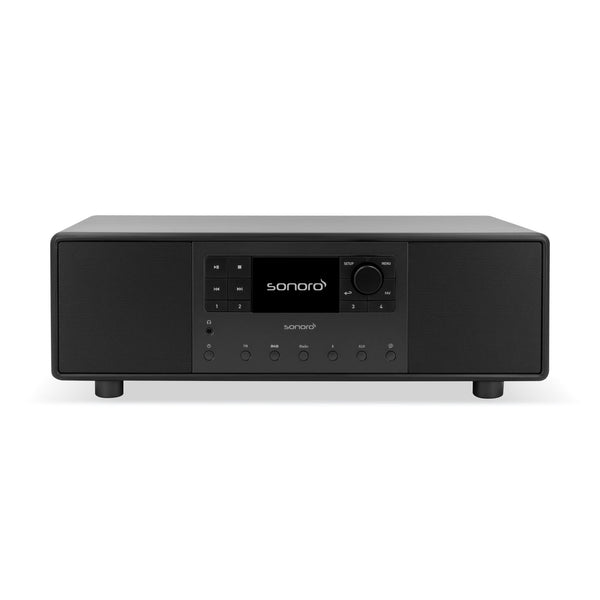 Sonoro Primus Musiksystem Frontansicht, Schwarz matt