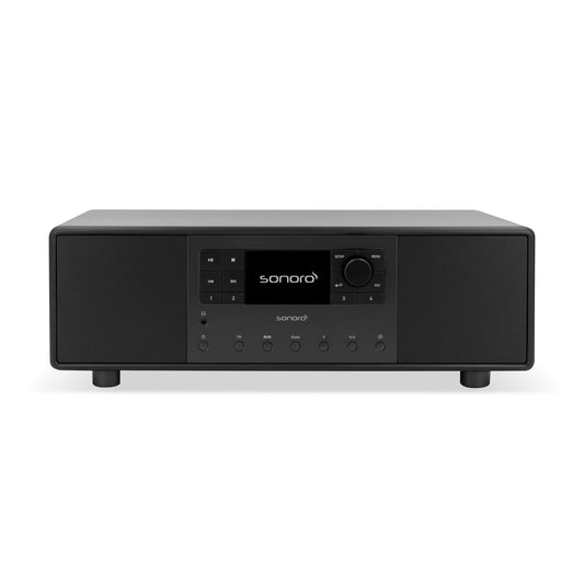 Sonoro Primus Musiksystem Frontansicht, Schwarz matt