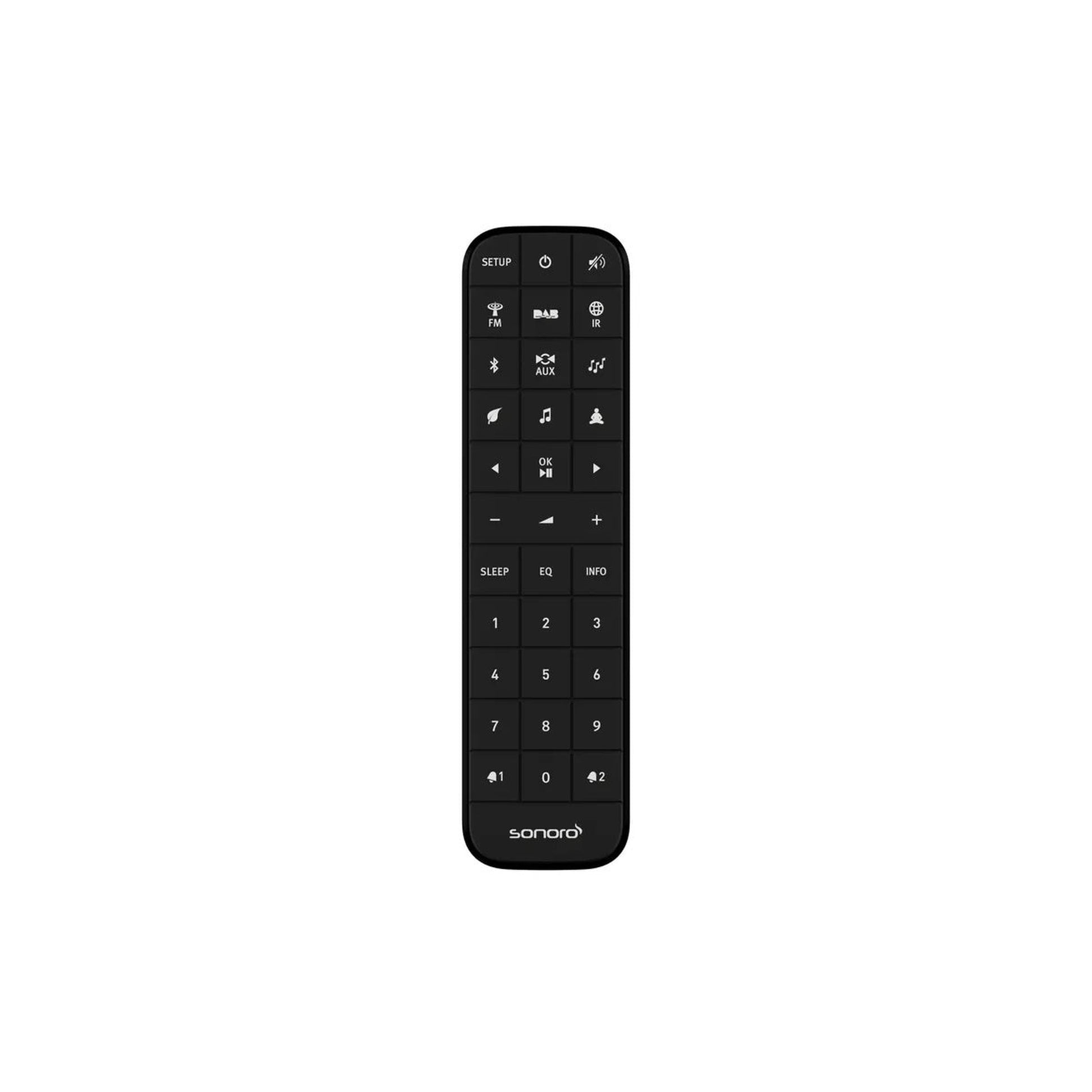 Sonoro Relax Internetradio Fernbedienung in Schwarz, Variante Weiss hochglänzend