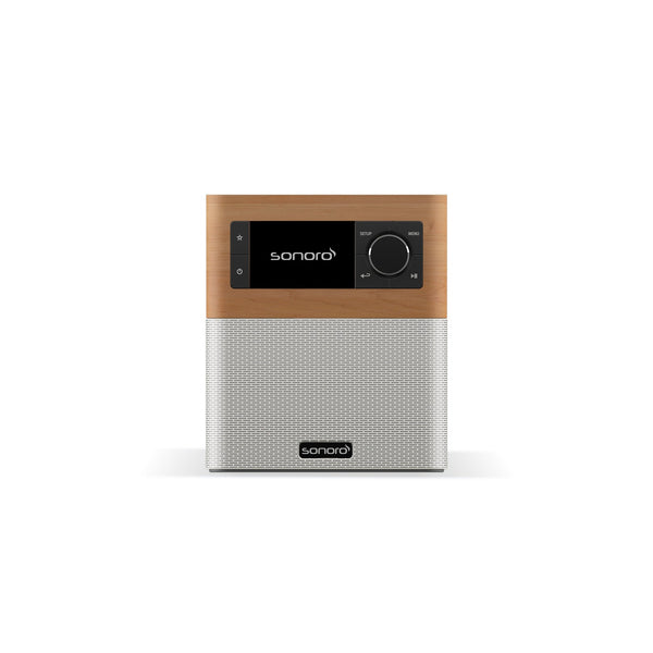Sonoro Stream Internetradio Frontansicht, Ahorn