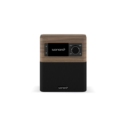 Sonoro Stream Internetradio Frontansicht, Nussbaum