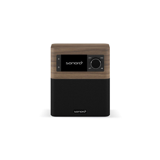 Sonoro Stream Internetradio Frontansicht, Nussbaum