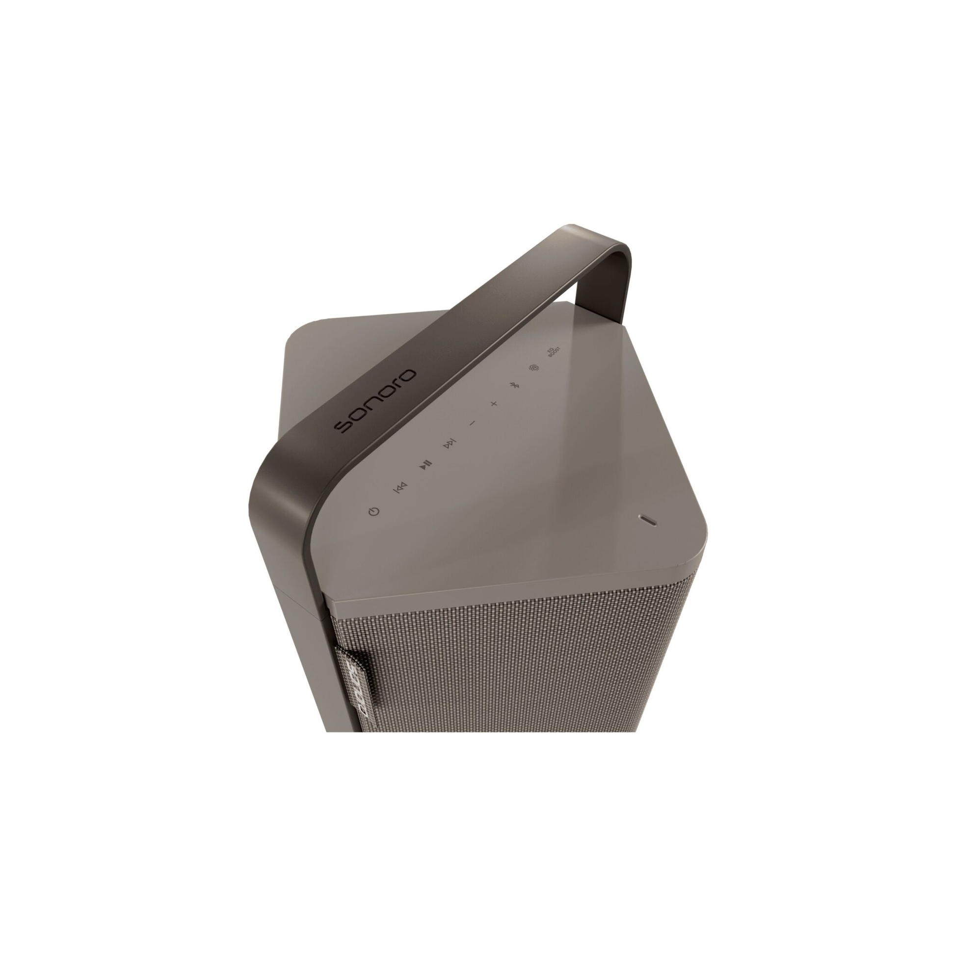 Sonoro Vibes L Bluetooth-Lautsprecher Detailansicht Bedienfeld, Tan