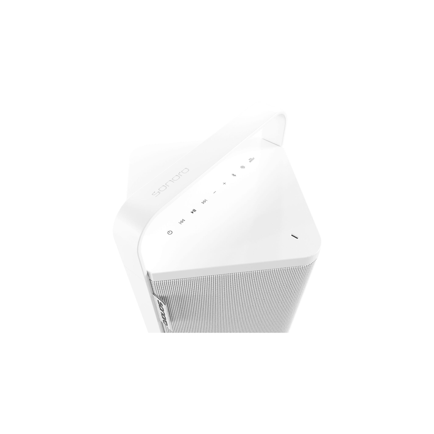 Sonoro Vibes L Bluetooth-Lautsprecher Detailansicht Bedienfeld, Weiss