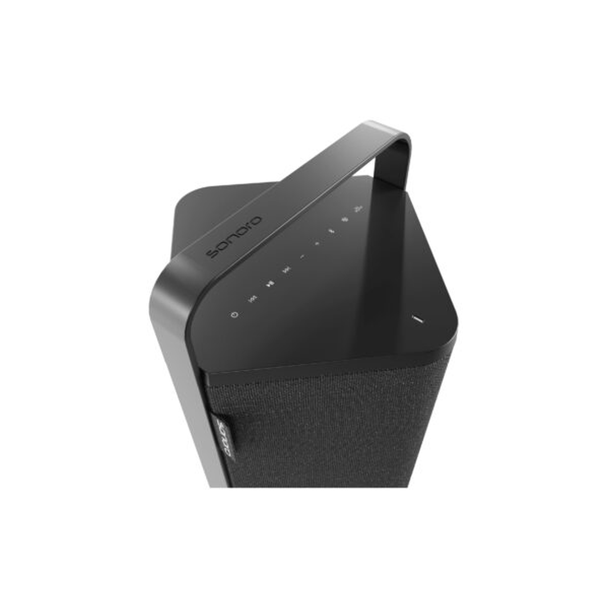 Sonoro Vibes XL Bluetooth-Lautsprecher Detailansicht Bedienfeld, Schwarz