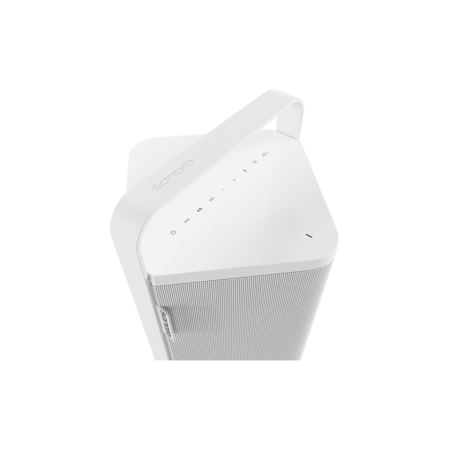 Sonoro Vibes XL Bluetooth-Lautsprecher Detailansicht Bedienfeld, Weiss