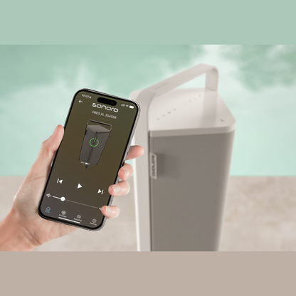 Sonoro Vibes XL Bluetooth-Lautsprecher Lifestyle mit Smartphone-App, Weiss