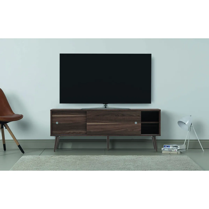 Sonorous Retro 180 Lowboard Victoria-Weissglanz Lifestyle im Wohnzimmer